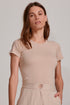 BLUSA MANGA CURTA BEGE